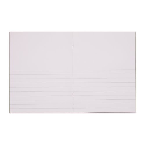 RHINO 9 x 7 Exercise Book 32 Pages / 16 Leaf Light Green Top Half Plain and Bottom Half 12mm Lined