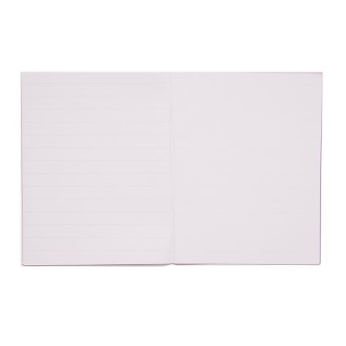 RHINO 9 x 7 Exercise Book 32 Pages / 16 Leaf Purple 15mm Lined with Plain Reverse