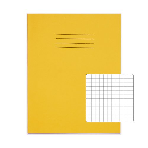 Rhino Exercise Book 7mm Square 230X180mm Yellow 48 Pages Pack Of 100 Ex352128 3P