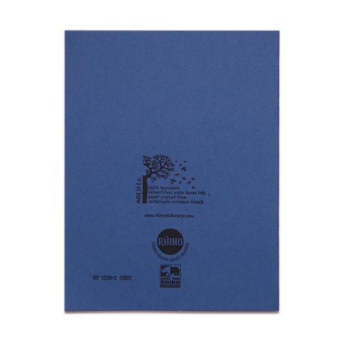RHINO 9 x 7 Exercise Book 80 Page, Light Blue, F8 (Pack of 10)