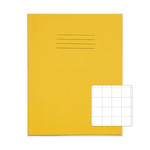 RHINO 9 x 7 Exercise Book 32 Page, Yellow, S20 (Pack of 100)