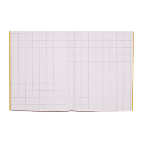 RHINO 9 x 7 Exercise Book 32 Pages / 16 Leaf Yellow 20mm Squared