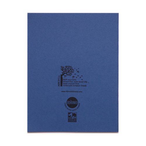 RHINO 9 x 7 Exercise Book 48 Page, Light Blue, F8M (Pack of 10)