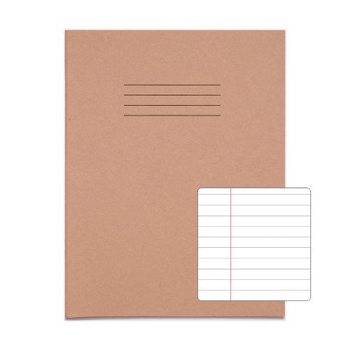 RHINO 9 x 7 Exercise Book 80 Page, Buff, F8M (Pack of 10)