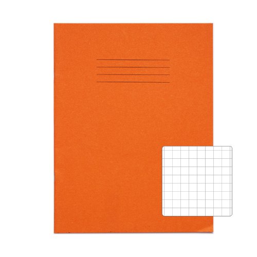 RHINO 9 x 7 Exercise Book 80 Page, Orange, S10 (Pack of 10)