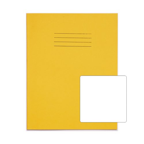 Rhino Exercise Book Blank 230X180mm Yellow 80 Page Pack Of 100 Ex554368 3P