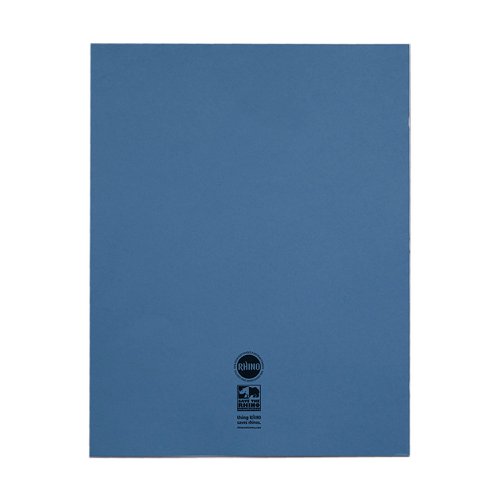 Rhino A3+ Exercise Book 40 Page Plain Light Blue (Pack 30) - VDU040-010-4
