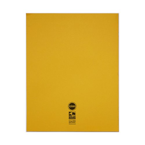Rhino A3+ Exercise Book 40 Page Plain Yellow (Pack 30) - VDU040-020-6