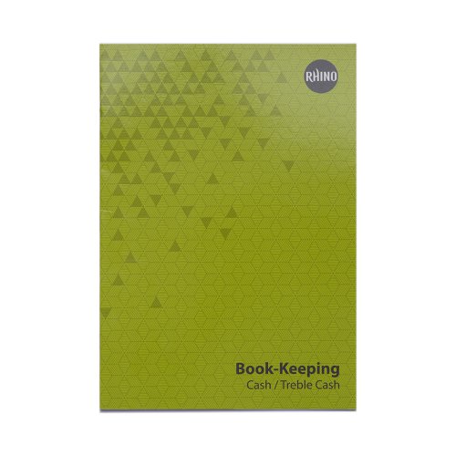 Rhino A4 Book-Keeping Book 32 Page Cash Ruling (Pack 12) - BKC-6