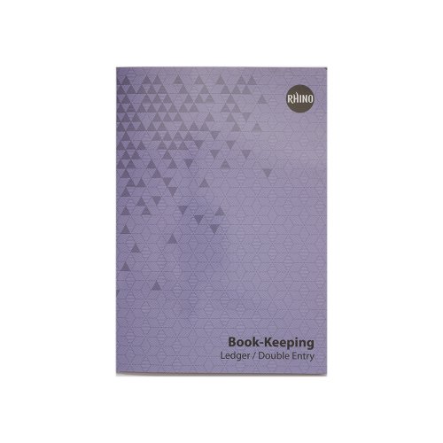 Rhino A4 Book-Keeping Book 32 Page Ledger Ruling (Pack 12) - BKL-4