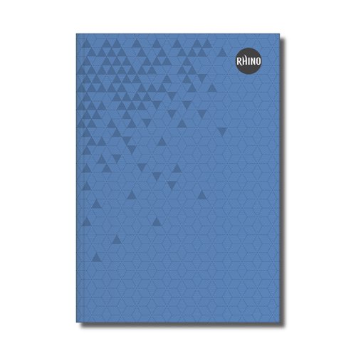 Rhino Casebound Book 8mm Ruled A4 Blue 160 Page Pack Of 5 Rcba4B 3P