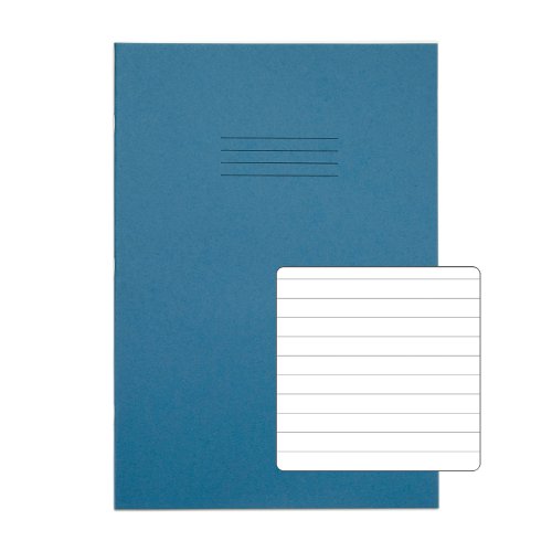 RHINO A4 Exercise Book 32 Pages / 16 Leaf Light Blue 8mm Lined