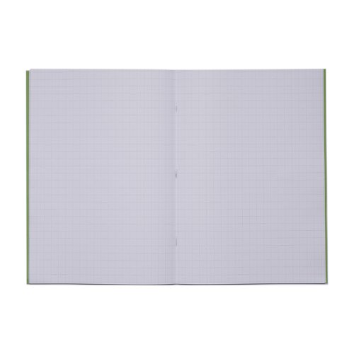 Rhino A4 Exercise Book 32 Page 10mm Squared Light Green (Pack 100) - VDU014-151-8 Victor Stationery
