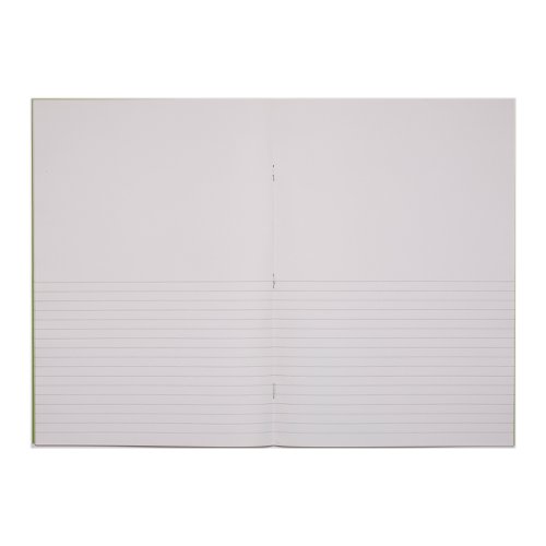 Rhino A4 Exercise Book 32 Page Top Half Plain Bottom Half Ruled 8mm Light Green (Pack 100) - VPW024-10-0 14727VC Buy online at Office 5Star or contact us Tel 01594 810081 for assistance