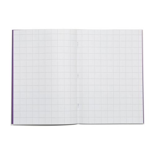 Rhino A4 Exercise Book 32 Page 20mm Squared Purple (Pack 100) - VDU014-300-0 Victor Stationery