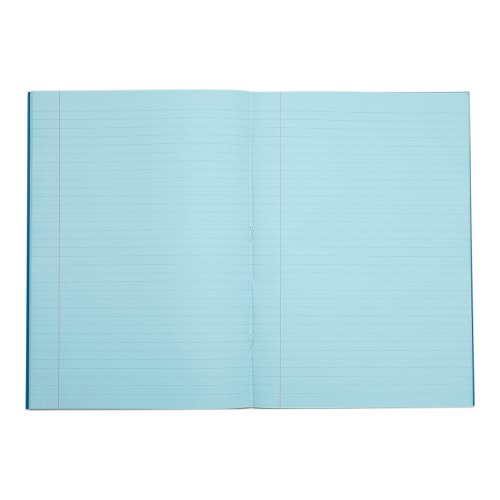 RHINO A4 Special Exercise Book 48 Page, Light Blue with Tinted Blue Paper, F8M (Pack of 50)