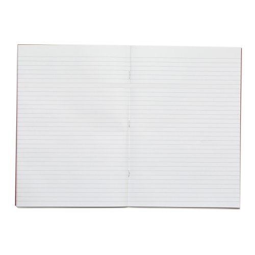 14720VC - Rhino A4 Exercise Book 48 page Feint Ruled 8mm Red (Pack 100) - VEX681-437-0