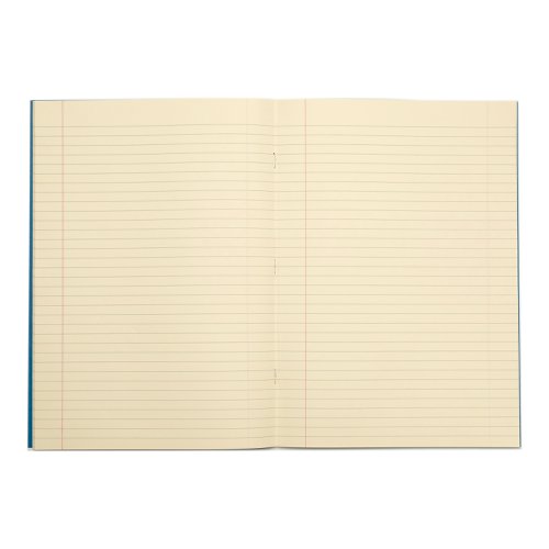 RHINO A4 Special Exercise Book 48 Page, Light Blue with Tinted Cream Paper, F8M (Pack of 50)