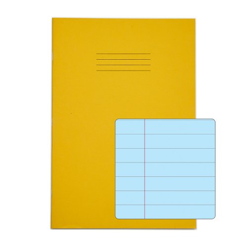 Rhino Special Exercise Book A4 F12M Yellow Cover Blue 48 Page Ex681108B 3P