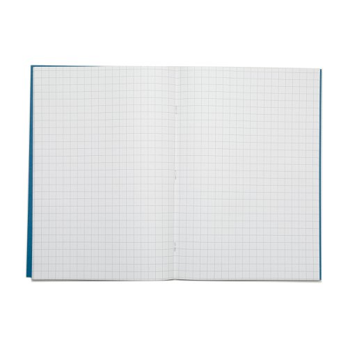 Rhino A4 Exercise Book 64 Page 10mm Squares S10 Light Blue (Pack 50) - VEX677-995-8 Victor Stationery