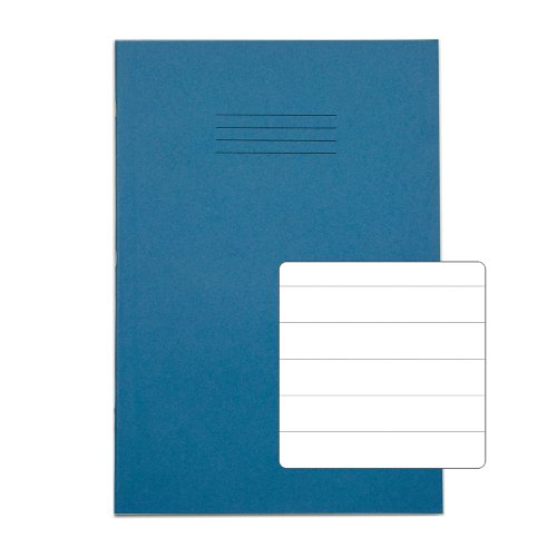 RHINO A4 Exercise Book 64 Pages / 32 Leaf Light Blue 15mm Lined (Pack of 50)