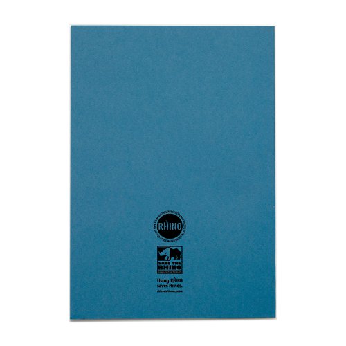 Rhino Exercise Book 15mm Ruled 64P A4 Light Blue (Pack of 50) VC48375 Exercise Books & Paper VC48375