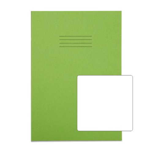 Rhino Exercise Book Blank A4 Light Green 64 Page Pack Of 100 Ex677410-5 3P