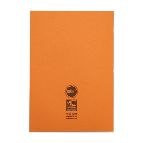 RHINO A4 Exercise Book 64 Page, Purple, F8M (Pack of 50)