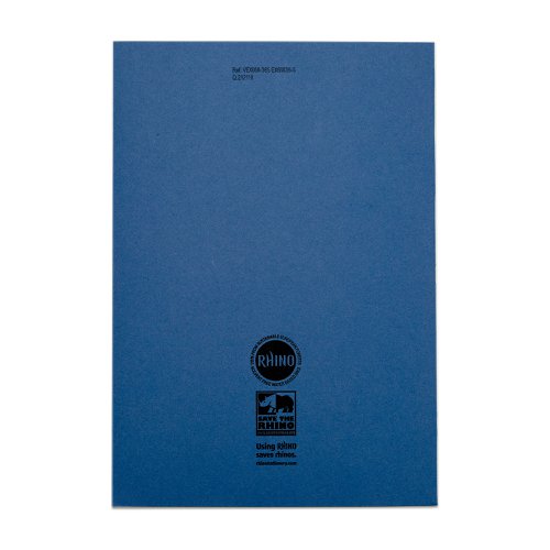 Rhino Exercise Book 8mm Ruled 80P A4 Dark Blue (Pack of 50) VC48426 - Victor Stationery - VC48426 - McArdle Computer and Office Supplies