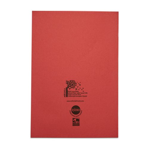 Rhino A4 Exercise Book 80 Page, Red, S5