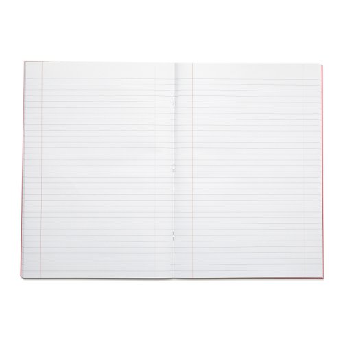 14391VC - Rhino A4 Exercise Book 80 Page Ruled F8M Red (Pack 50) - VEX668-495-8