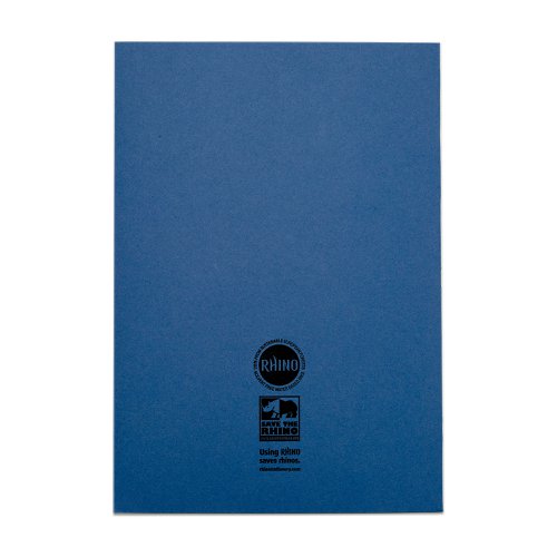 Rhino Exercise Book 8mm Ruled 64P A4 Dark Blue (Pack of 50) VC48394 Victor Stationery