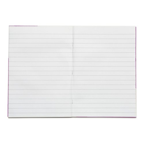 Rhino A4 Exercise Book 64 Page Feint Ruled 15mm Purple (Pack 50) - VEX677-74-8 Exercise Books & Paper 14706VC