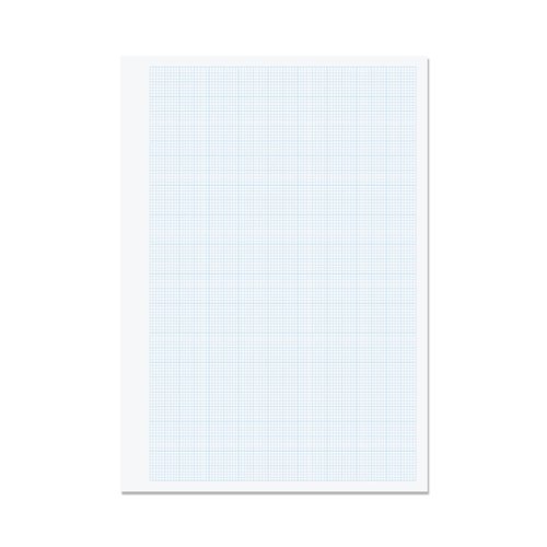 RHINO A4 Graph Paper Unpunched 1000 Pages / 500 Leaf 2:10:20 Graph Ruling