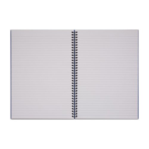 Rhino A4 Twinwire Hardback Notebook 160 Page Feint Ruled 8mm (Pack 5) - RTWA4B-2