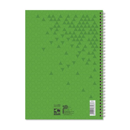 Rhino A4 Polypropylene Notebook With Elastic Band 200 Page Feint Ruled 8mm Green (Pack 6) - RNSE8-6 14930VC Buy online at Office 5Star or contact us Tel 01594 810081 for assistance