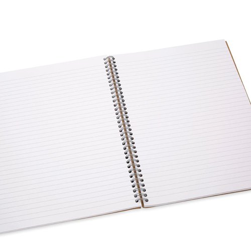 VC41956 Rhino Recycled Wirebound Notebook 160 Pages 8mm Ruled A4 (Pack of 5) SRTWA4