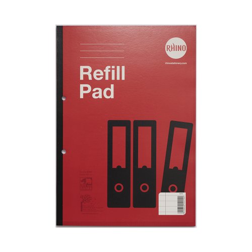 616578 | This is where you’ll find that one detail you need to remember.With 8mm lines and margins, this Rhino Side-Bound Refill Pad gives you 160 pages to fill with important notes, work, and ideas. It’s a premium refill with quality you’ll see in every detail, from the education-standard paper to the strong card covers.All that’s left to do is add your own creativity, hard work, and a really great pen. 