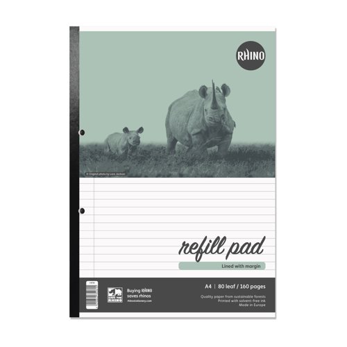 Rhino A4 Refill Pad 80 Leaf F8M (Pack 10) - V4FM-0
