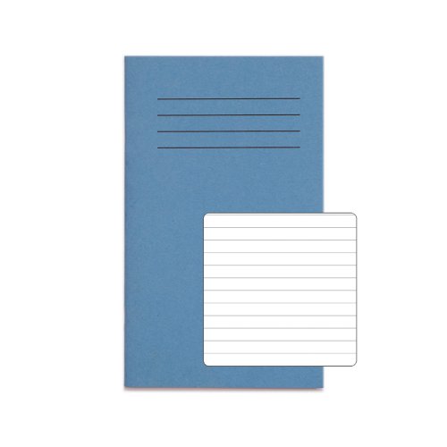 RHINO A6+ Exercise Book 48 Pages / 24 Leaf Light Blue 7mm Lined