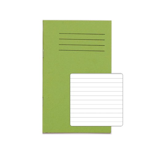 RHINO A6+ Exercise Book 48 page, Green Light, F7 (Pack of 10)