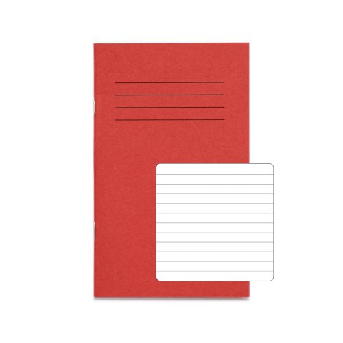 Notebook 7mm Ruled 165X102mm Red 48 Page Pack Of 100 Nb01278 3P
