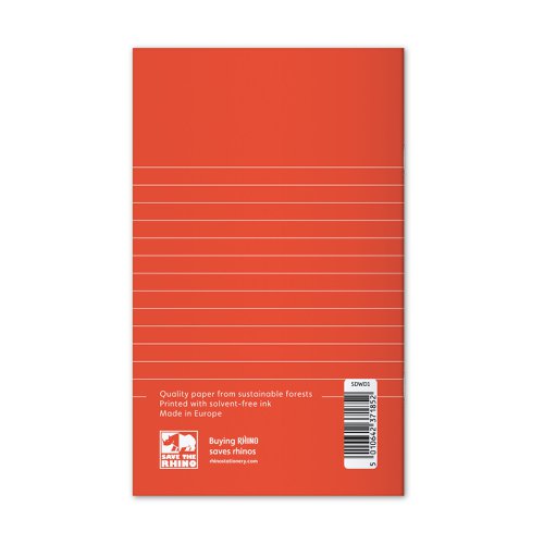Rhino A6+ Homework Diary 84 Page 6-Day Week Red (Pack 100) - SDWD1-0 15007VC Buy online at Office 5Star or contact us Tel 01594 810081 for assistance