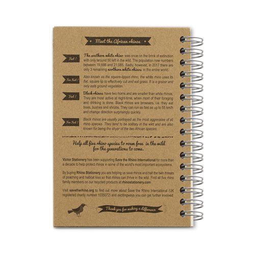 Rhino Wirebound Notebook 200 Pages 7mm Ruled A6 (Pack of 6) SRSE3