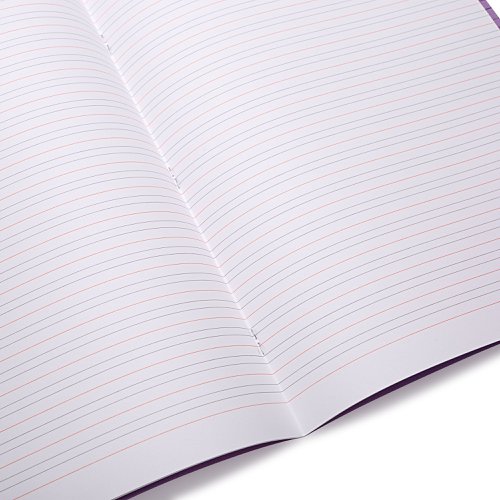 Rhino 6 x 8 Learn to Write Book 32 Page Purple Narrow-Ruled LTW4B:15R (Pack 100) - SDXB4-4