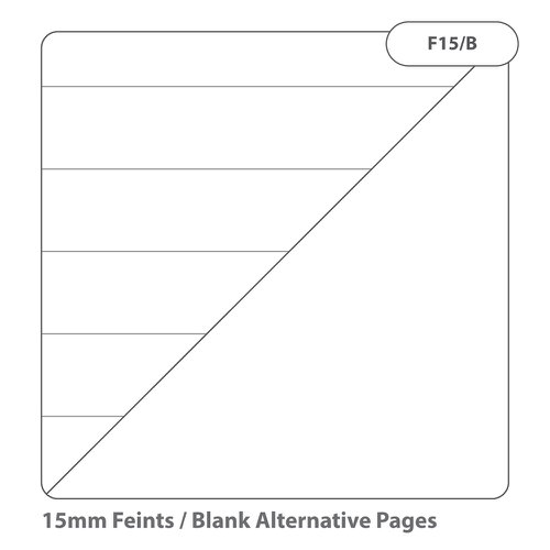 Rhino A4 Exercise Book 64 Page Feint Ruled 15mm With Plain Reverse Yellow (Pack 50) - VEX677-235-2 Victor Stationery