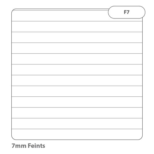 Rhino A6+ Exercise Book 48 Page Ruled 7mm Feint Lines F7 Light Blue (Pack 100) - VNB012-65-8