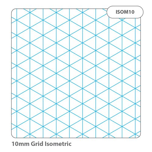 616563 | High-quality 100 leaf set of looseleaf grid paper ruled with isometric grid ruling. The A4 isometric paper is ideal for maths and science work and is suitable for writing on both sides. Education-standard graph paper.