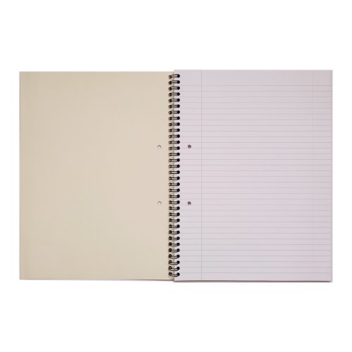 616574 Rhino Spiral Bound Refill Pad 8mm Ruled Margin Sidebound A4 80 Leaves Pack Of 6 S4S8 3P