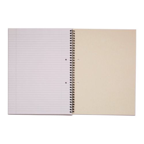 Rhino Spiral Bound Refill Pad 8mm Ruled Margin Sidebound A4 80 Leaves Pack Of 6 S4S8 3P Victor Stationery